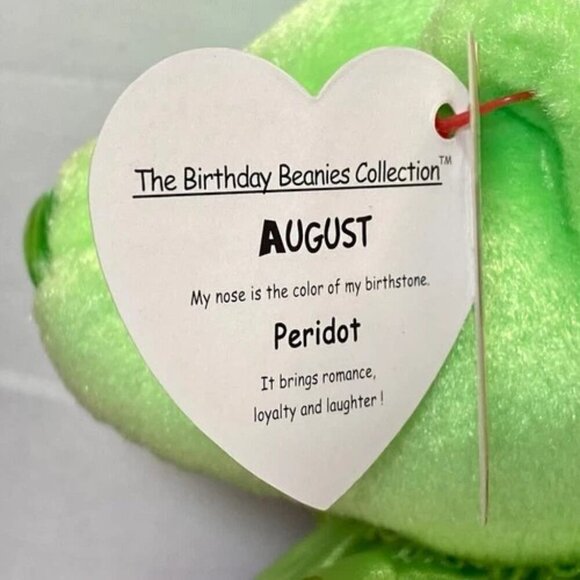 Ty Beanie Babies Birthday Bears July & August 2001 Birthstone Noses Retired EUC - Picture 15 of 16